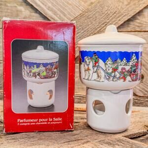 1994-An Arctic Christmas, Room Scent Warmer/Candle Holder by Potpourri Press